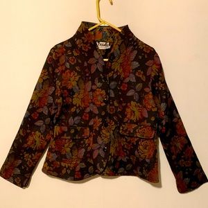 Treadle Vintage Tapestry Button Up Jacket